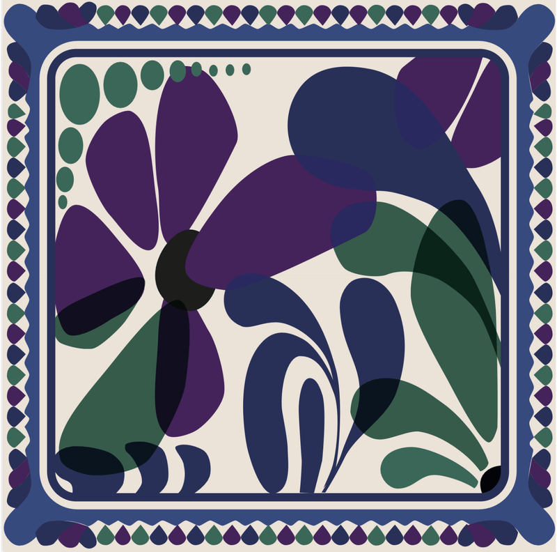BANDANA IMPRIME RIVIERA - VIOLET