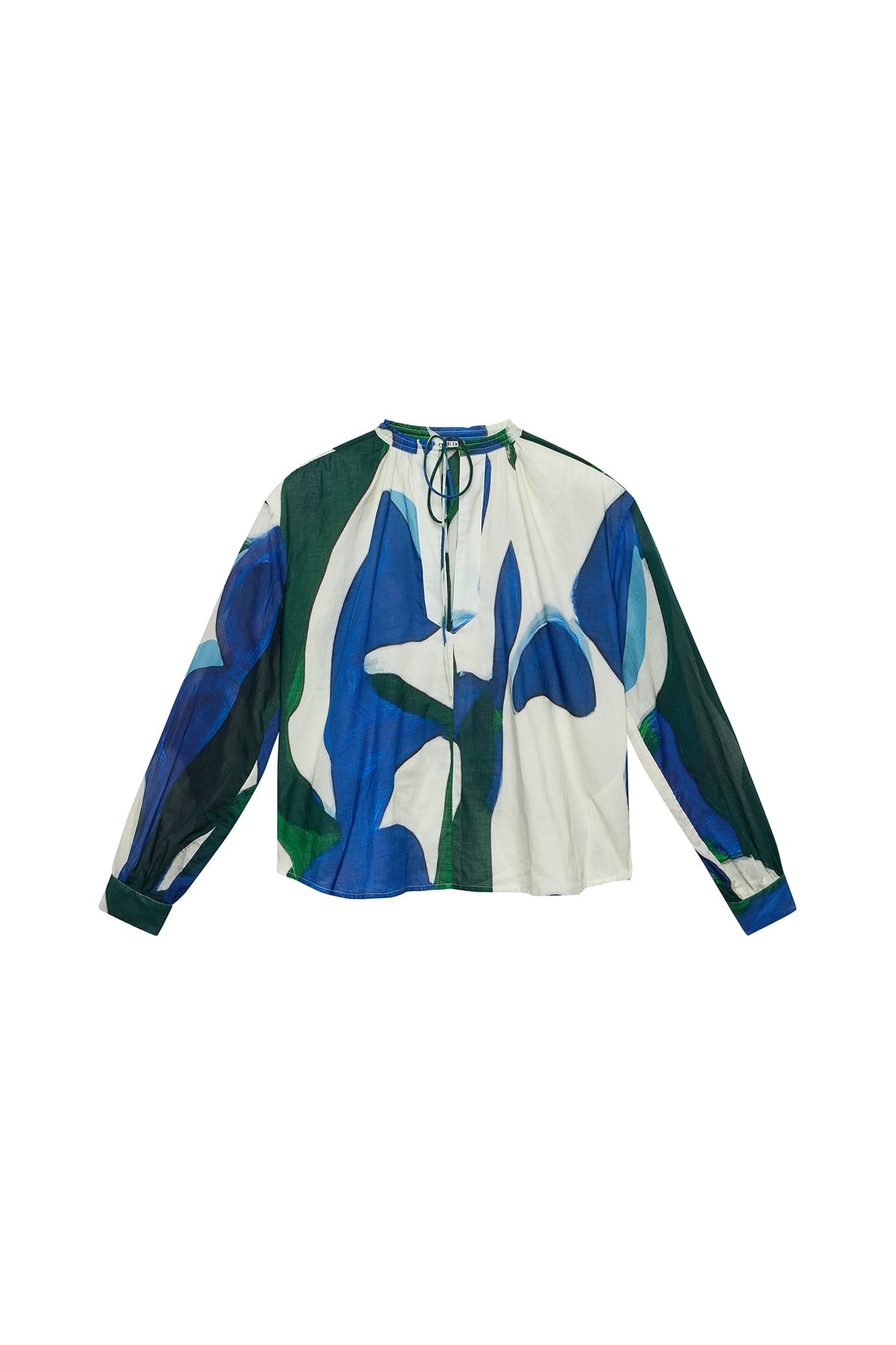 BLOUSE SIMONA IMPRIME CACTUS - LAPIS BLUE