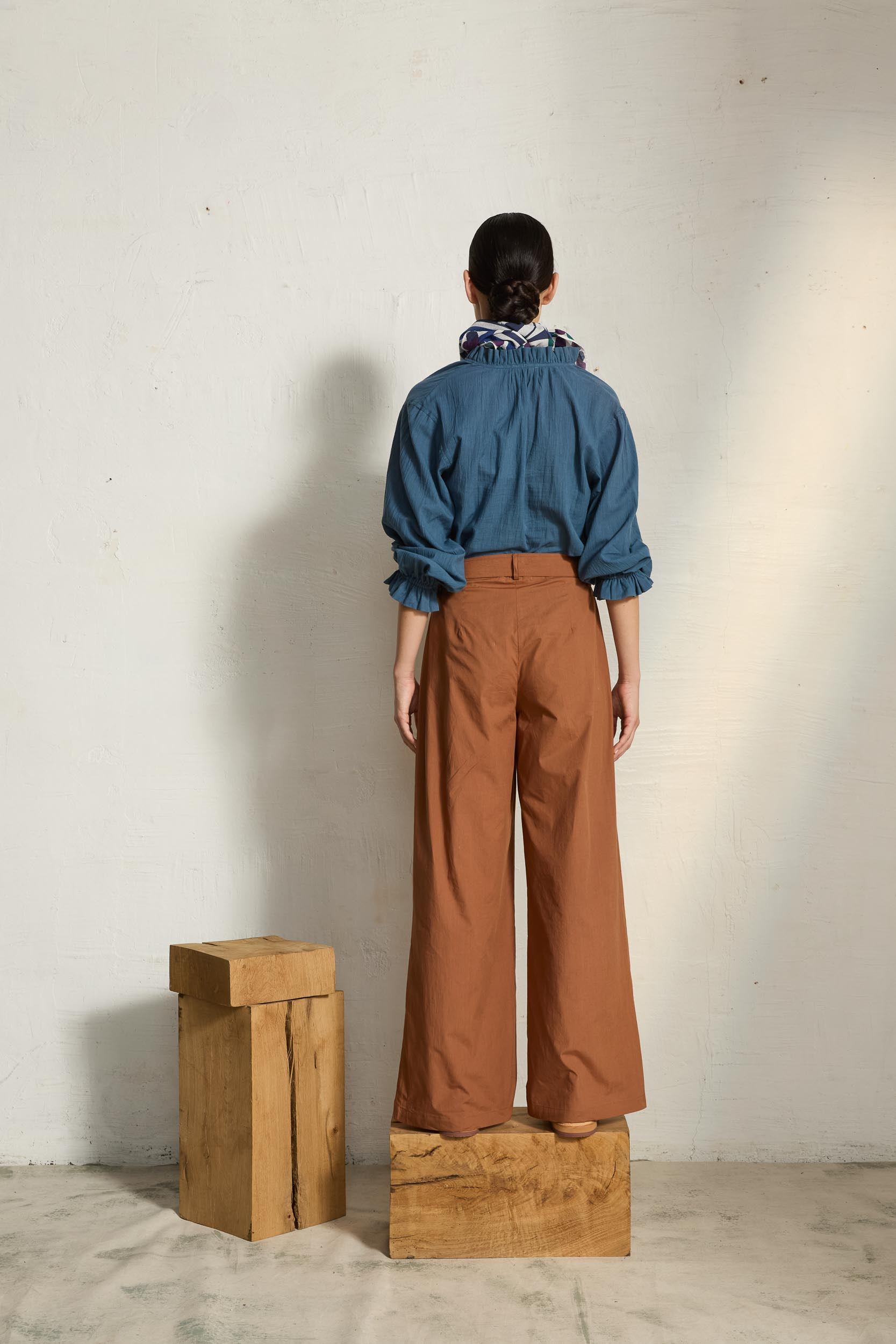 SAPHO BLOUSE - STORM BLUE