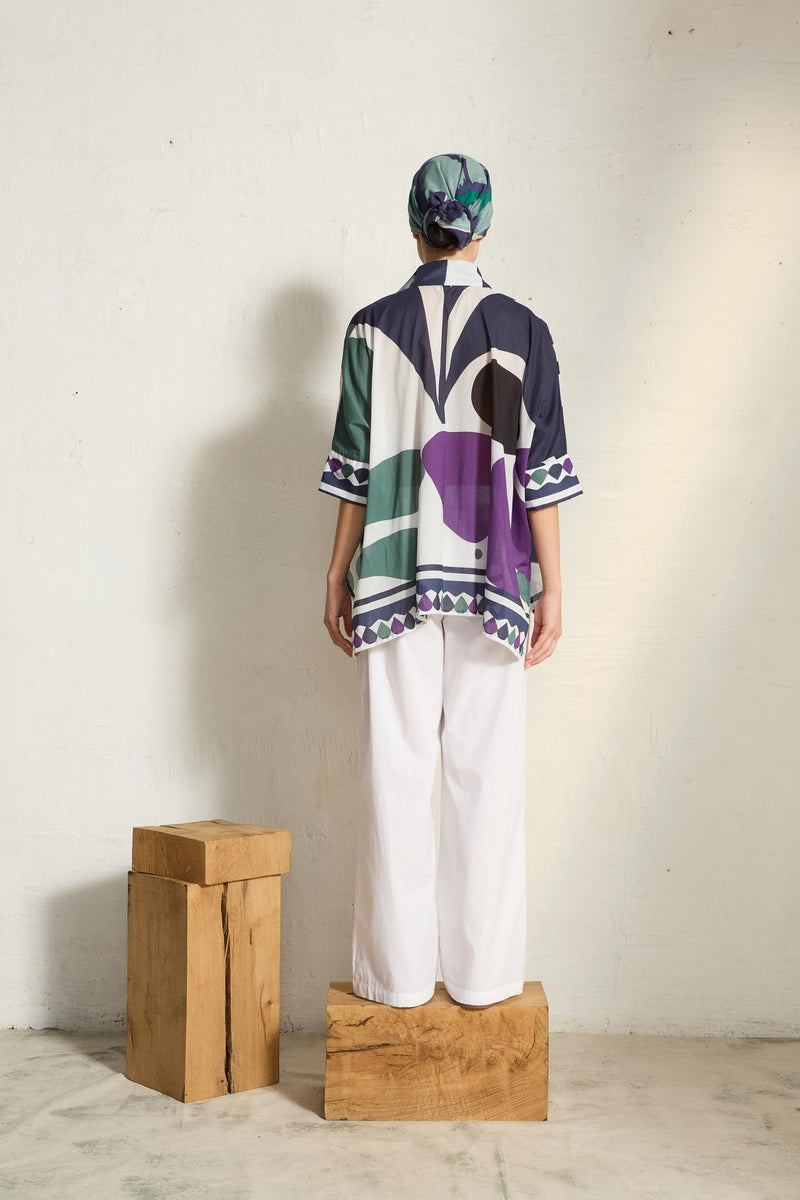 BANDANA IMPRIME TD CHECK - WHITE