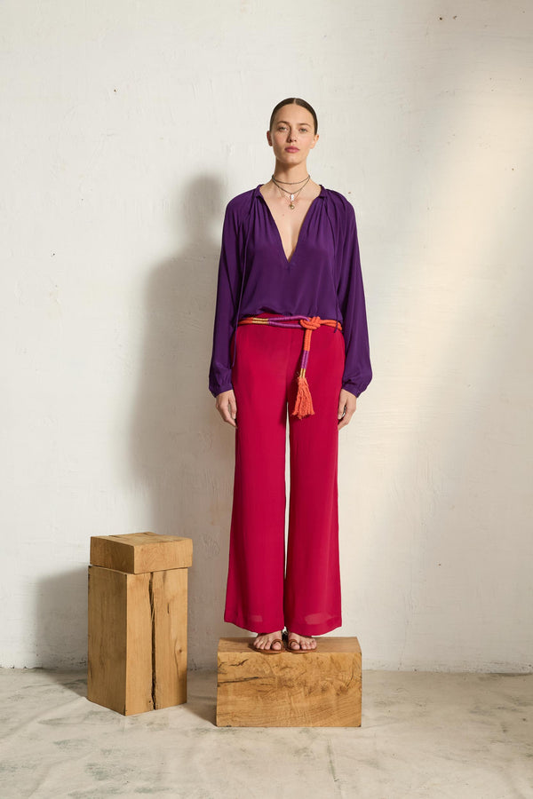 CEINTURE EN CORDE PATRIMONIO - PURPLE BLUE