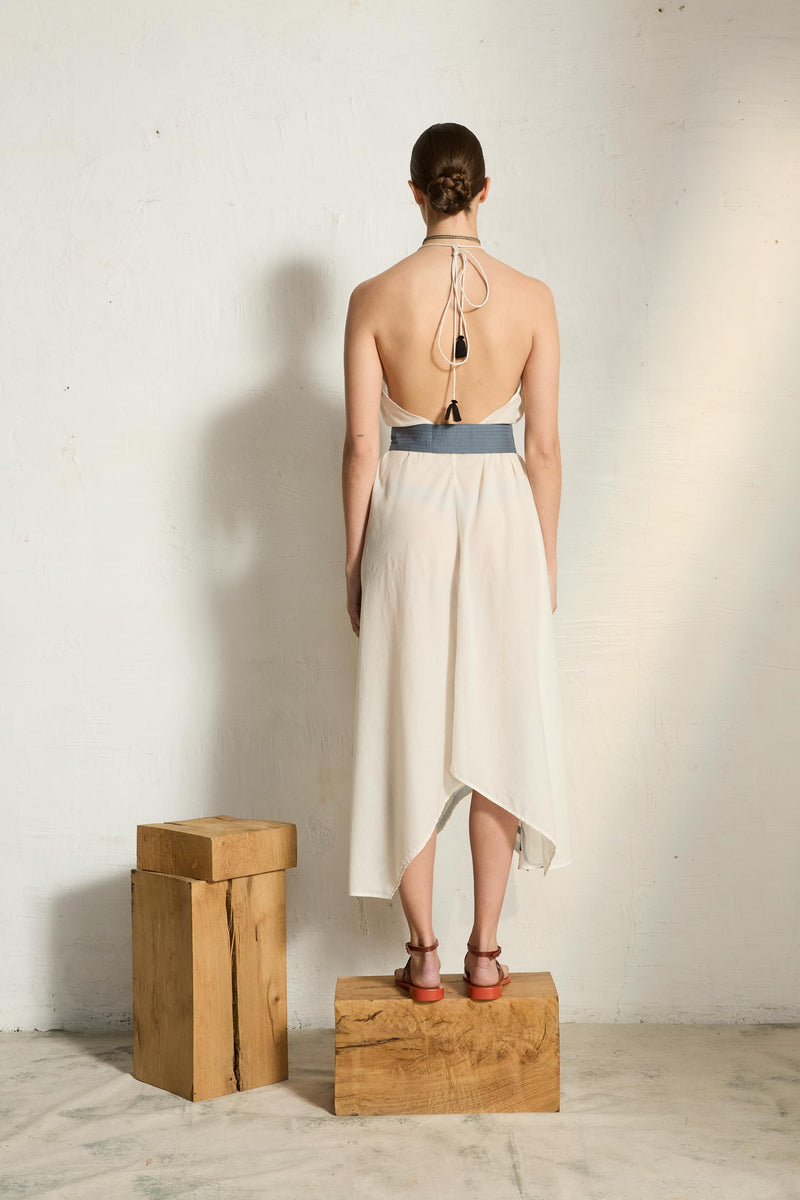 ROBE IVINA IMPRIME ARABESQUE - ARDOISE