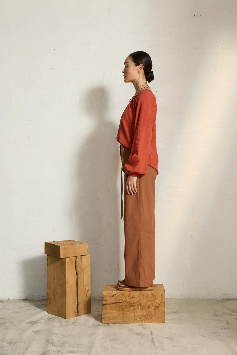 BLOUSE ROSIE AJOUREE - POTTER CLAY