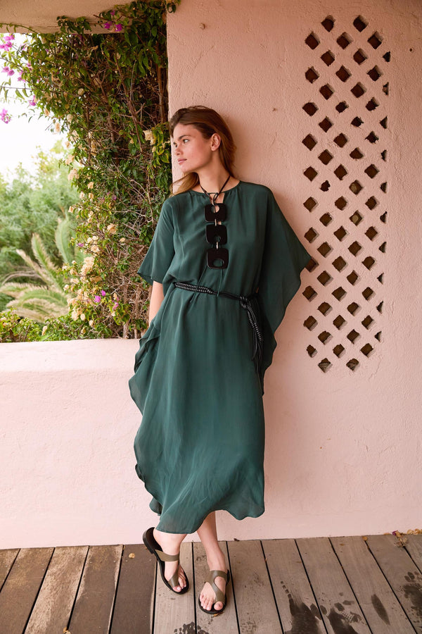 ROBE SABRINA SOIE - ASPEN GREEN