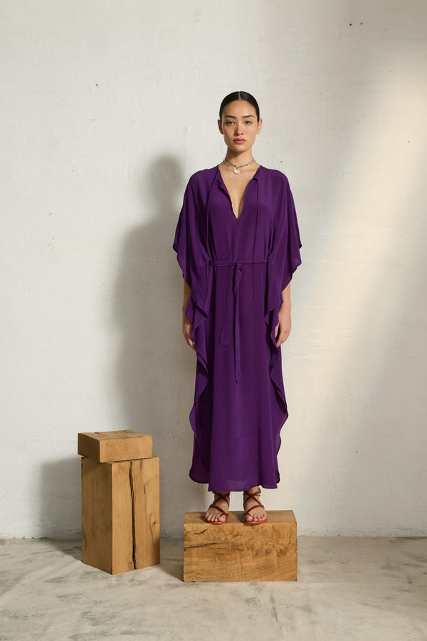 ROBE SABRINA SOIE - ULTRA VIOLET