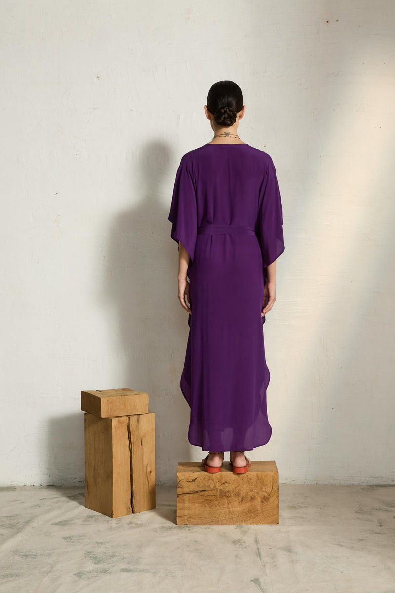 ROBE SABRINA SOIE - ULTRA VIOLET