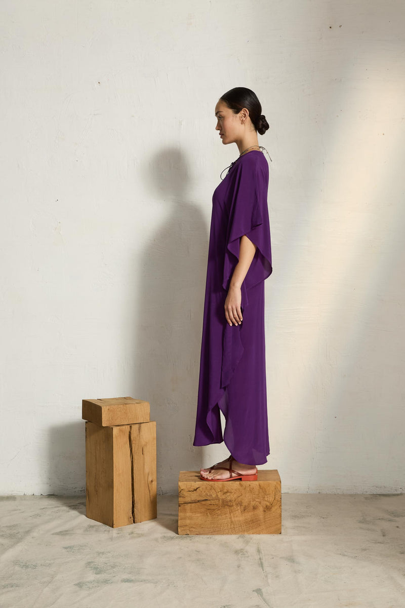 ROBE SABRINA SOIE - ULTRA VIOLET