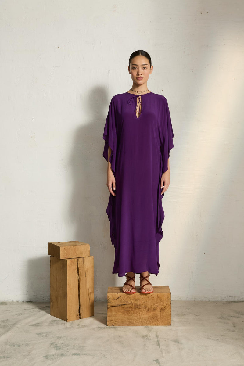 ROBE SABRINA SOIE - ULTRA VIOLET
