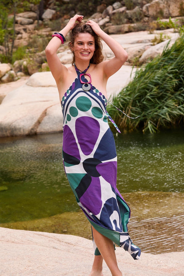 ROBE KATIA IMPRIME RIVIERA - VIOLET