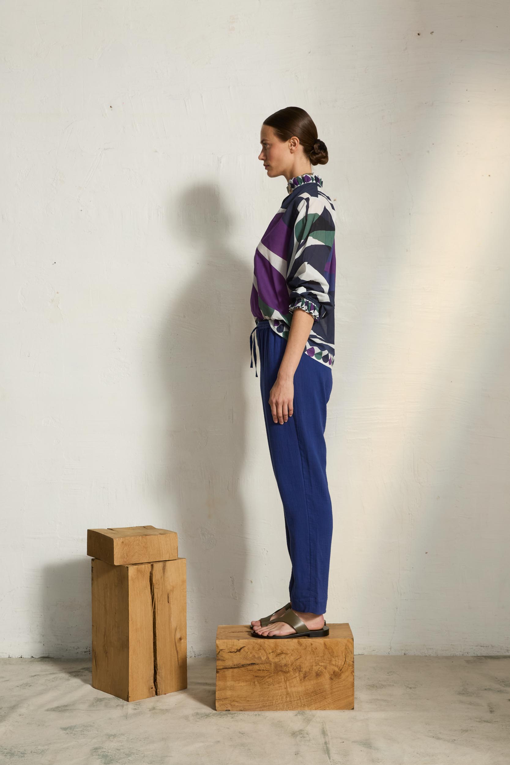 BLOUSE SAPHO IMPRIME RIVIERA - VIOLET