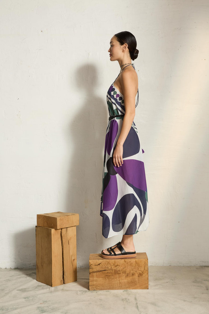 ROBE IVINA IMPRIME RIVIERA - RED