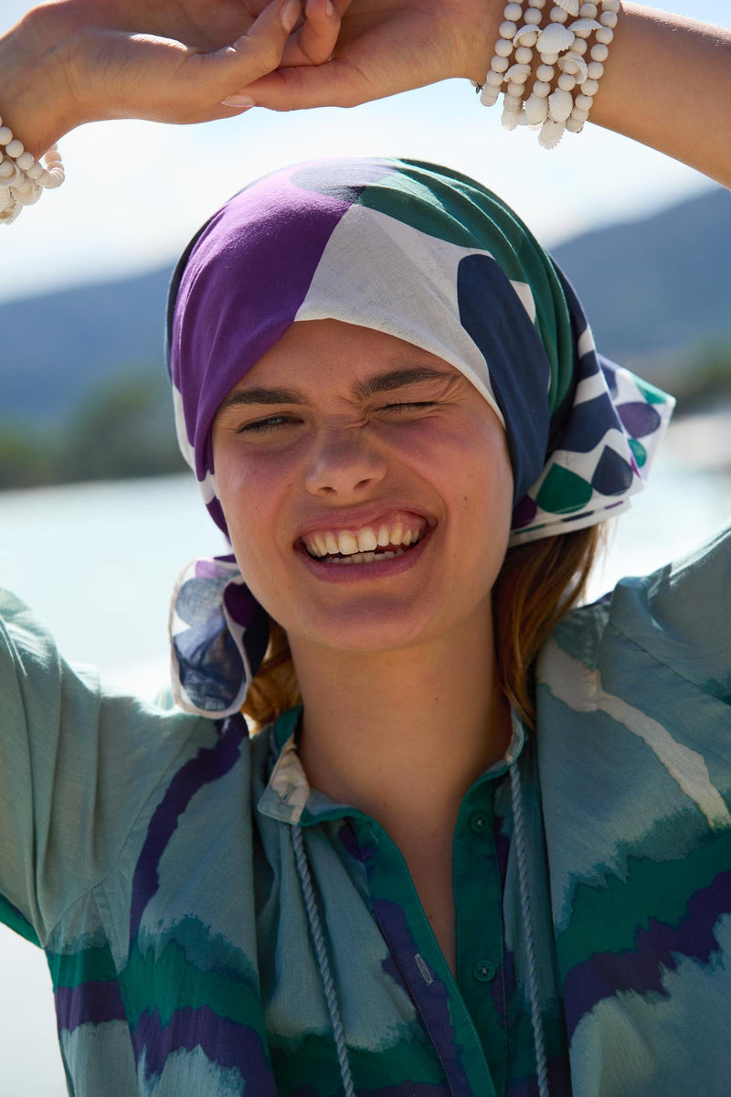 BANDANA IMPRIME RIVIERA - VIOLET