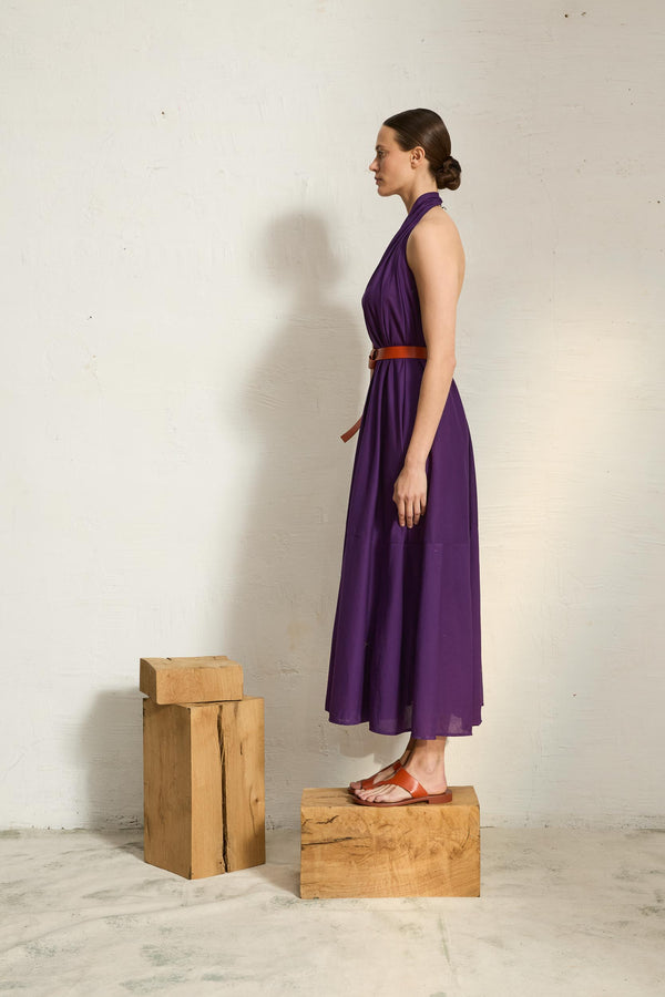 ROBE PARÉO MALIN LONG ACACIA - ULTRA VIOLET