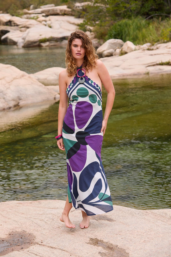 ROBE KATIA IMPRIME RIVIERA - VIOLET