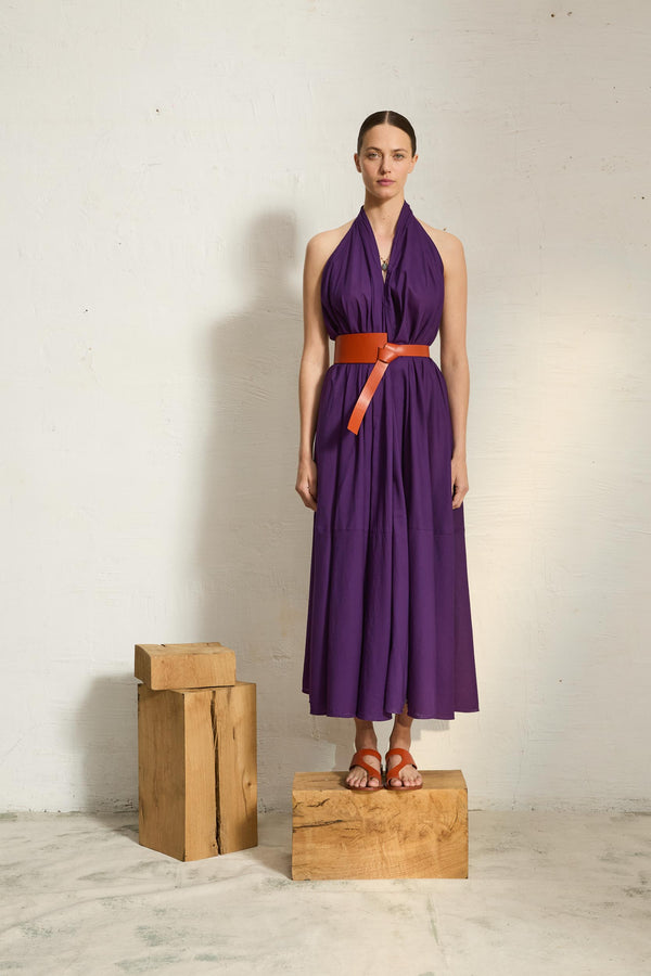 ROBE PARÉO MALIN LONG ACACIA - ULTRA VIOLET