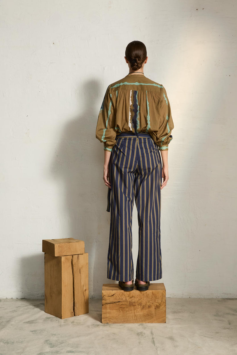 PANTALON MARCO IMPRIME PELICANO - DARK BLUE