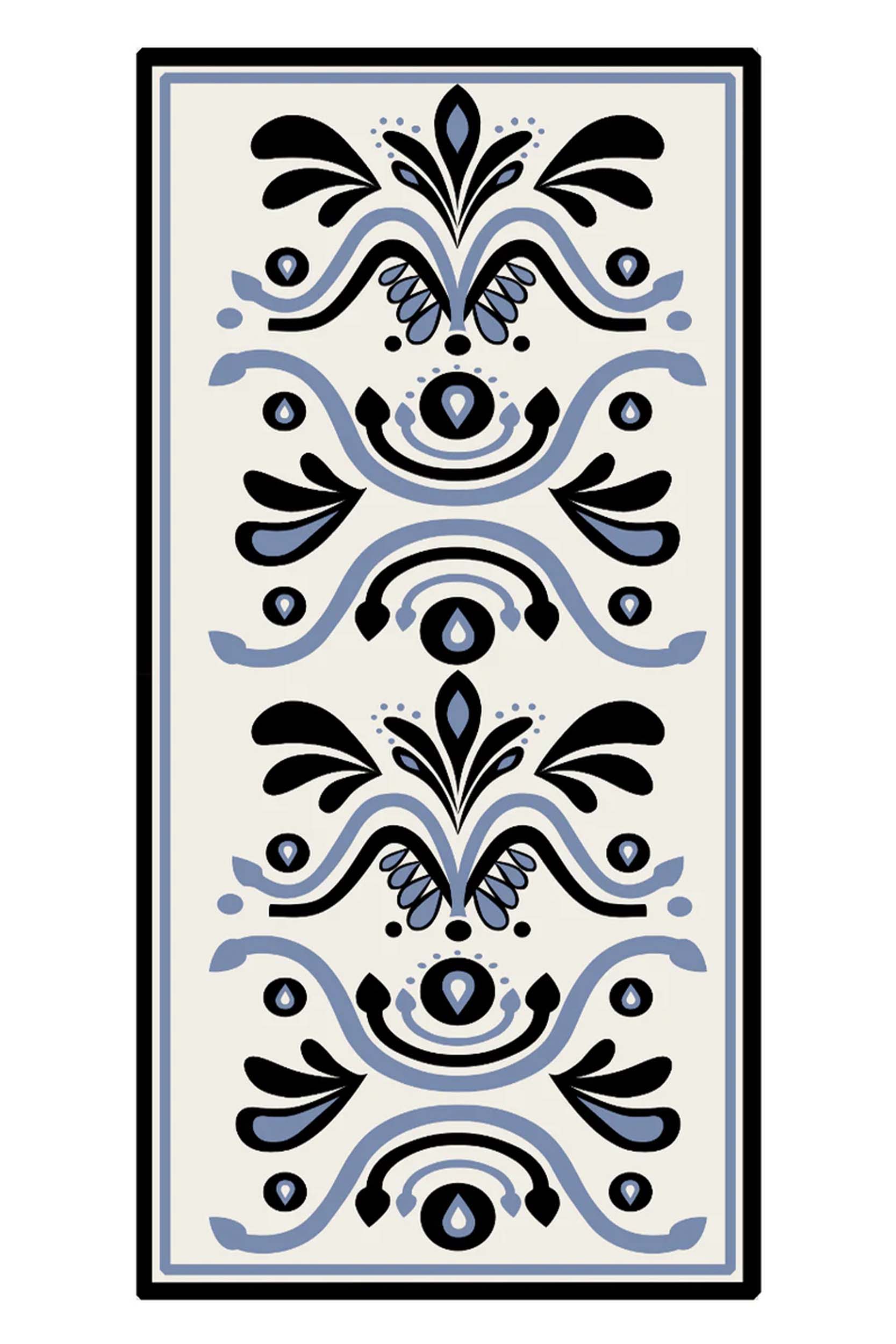 BAROQUE PRINTED STOLE - WHITE