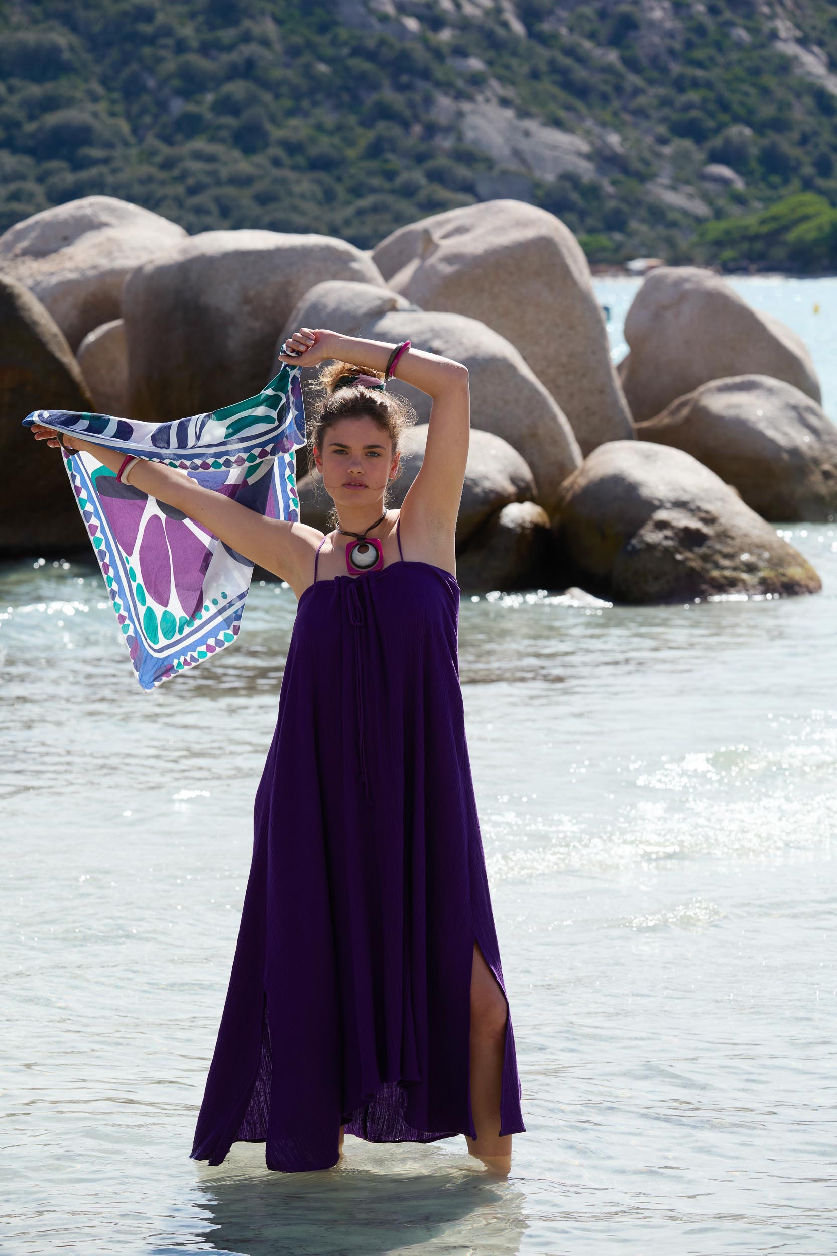 BANDANA IMPRIME RIVIERA - VIOLET