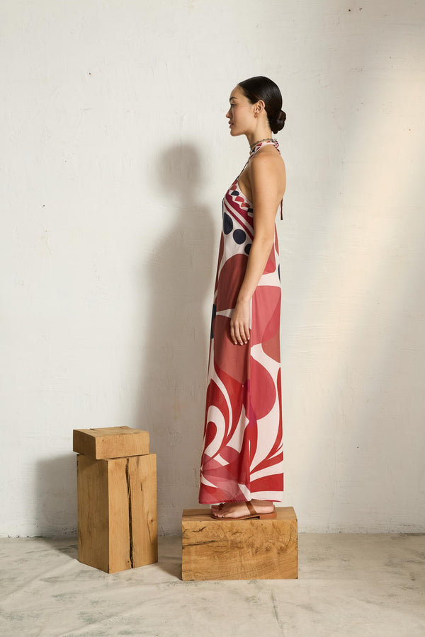 ROBE KATIA IMPRIME RIVIERA - RED