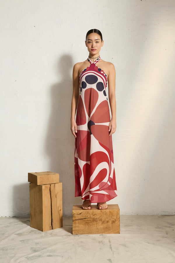ROBE KATIA IMPRIME RIVIERA - RED