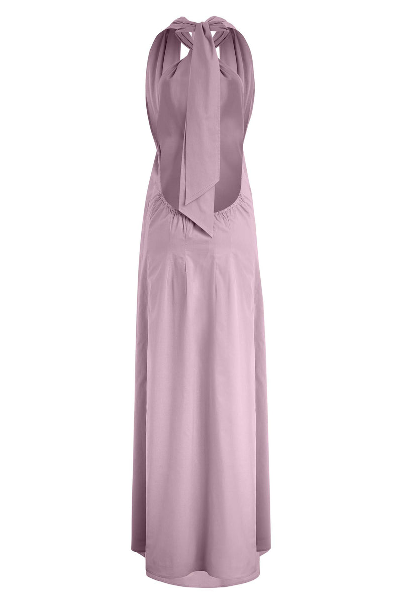 ALMA LONG DRESS - MAUVE MIST