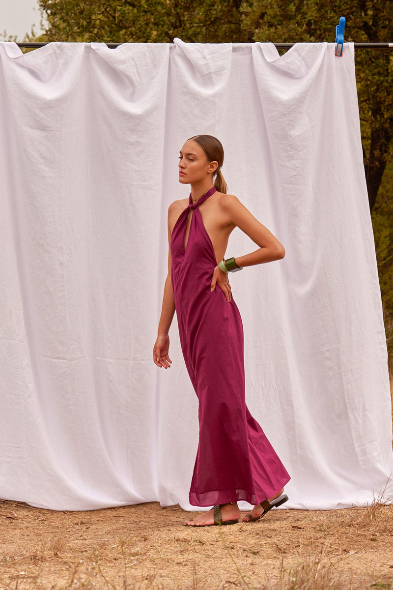 ALMA LONG DRESS - ANIS