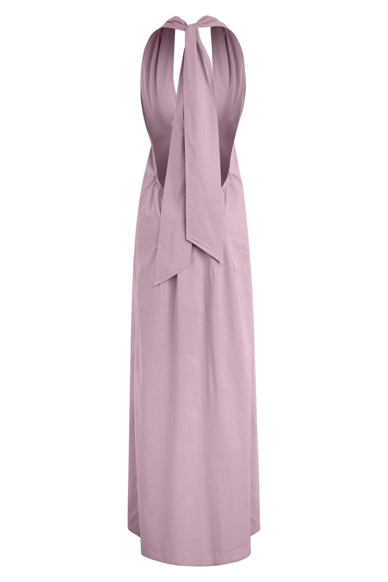 ALMA LONG DRESS - MAUVE MIST