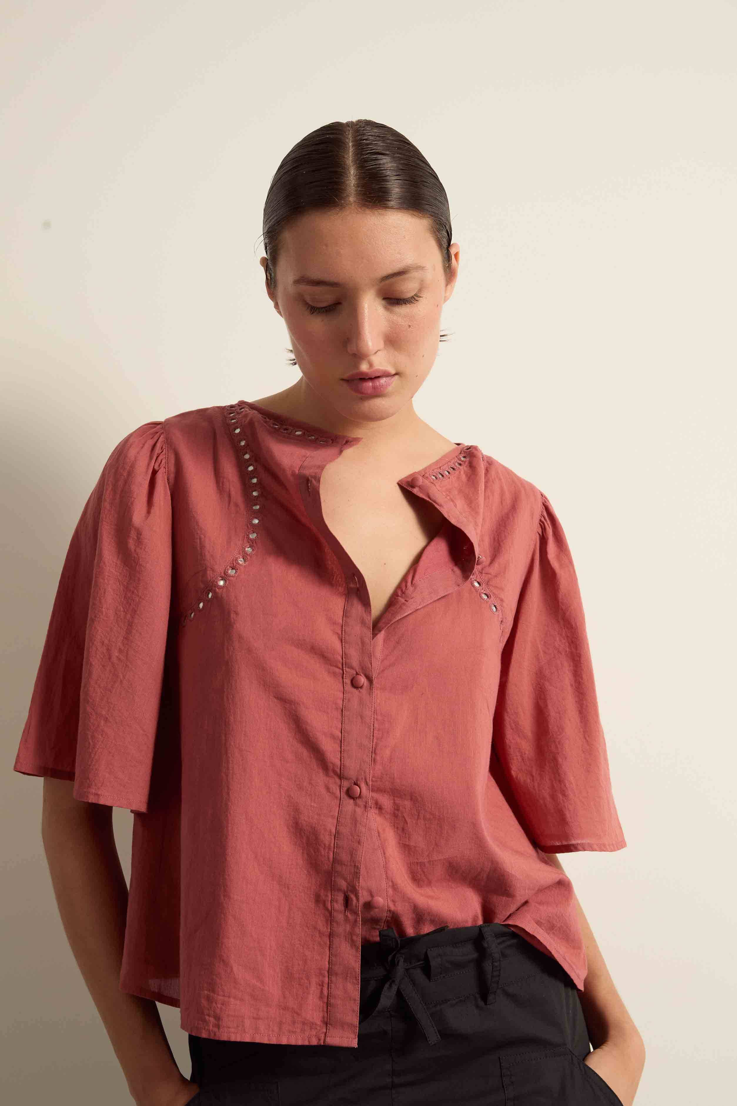 BLOUSE NAVOJI - BUTTER