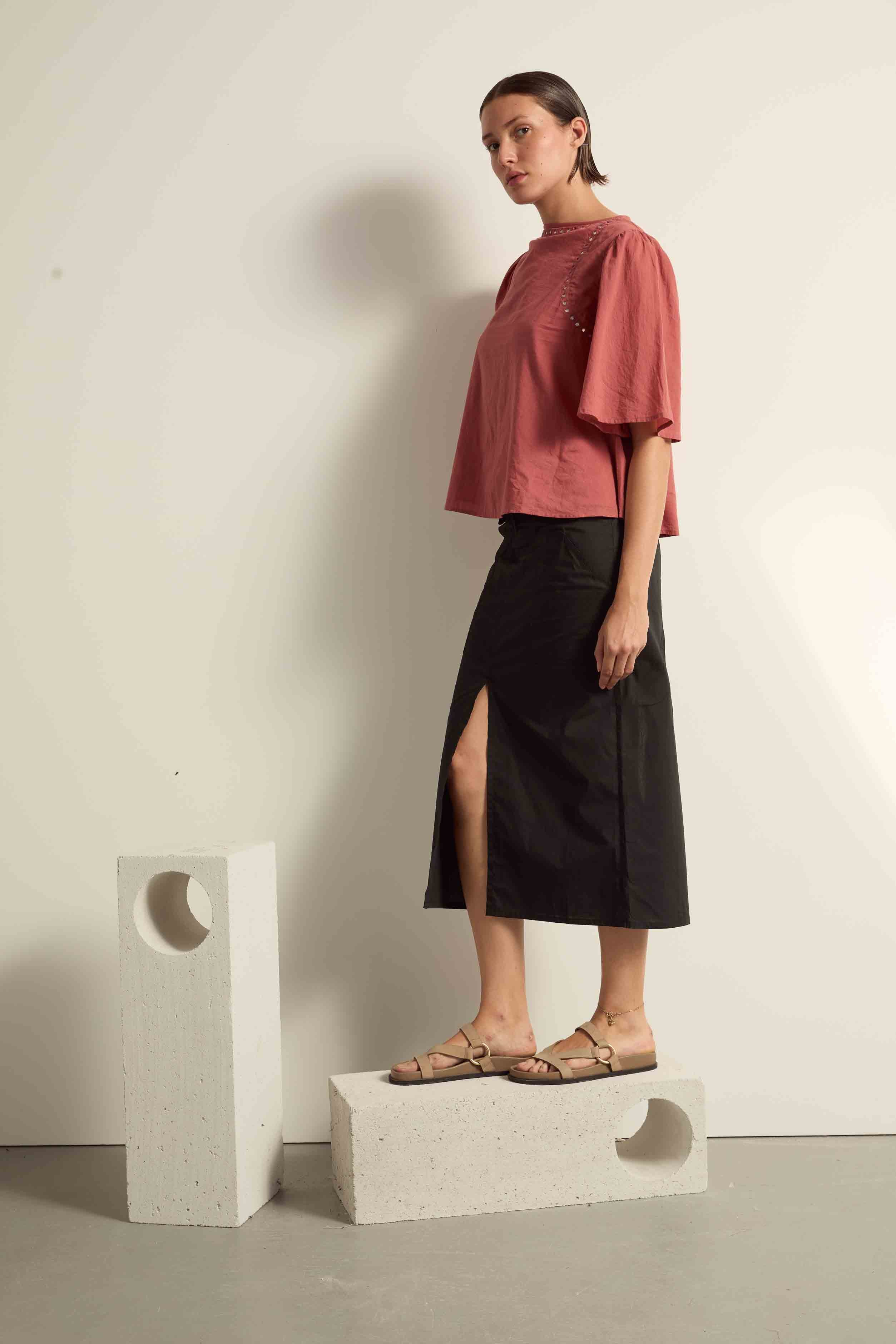 BLOUSE NAVOJI - BUTTER