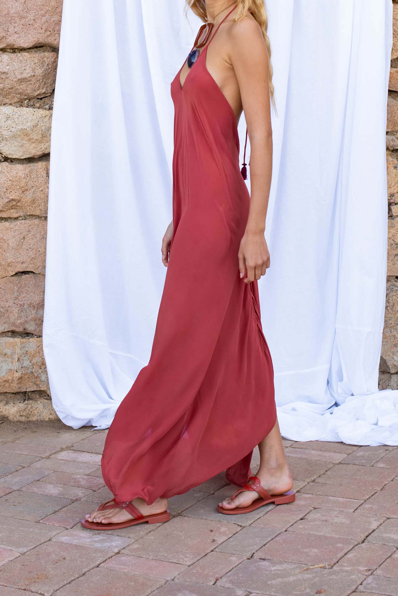 IVINA SILK DRESS - CALAROSSA