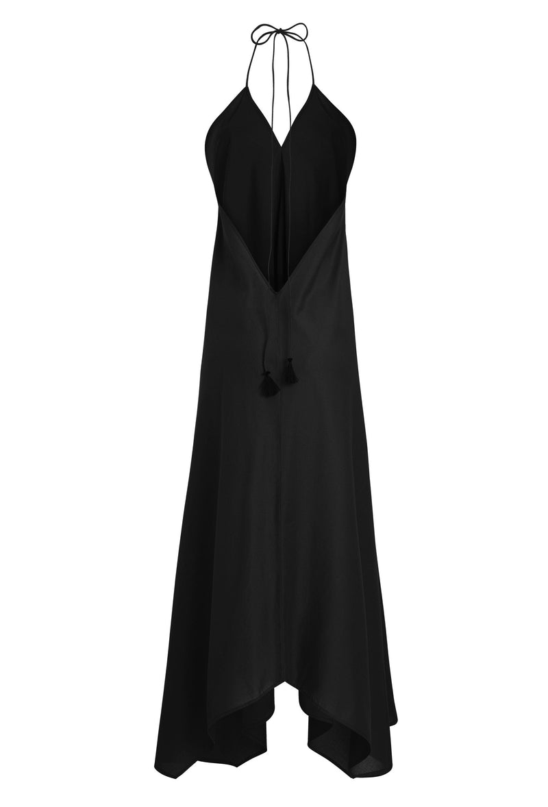 IVINA COTTON DRESS - BLACK