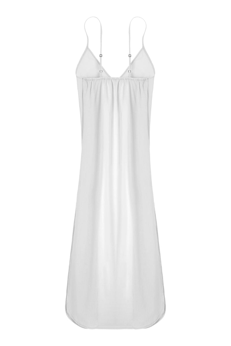 LONG SLIP DRESS - WHITE