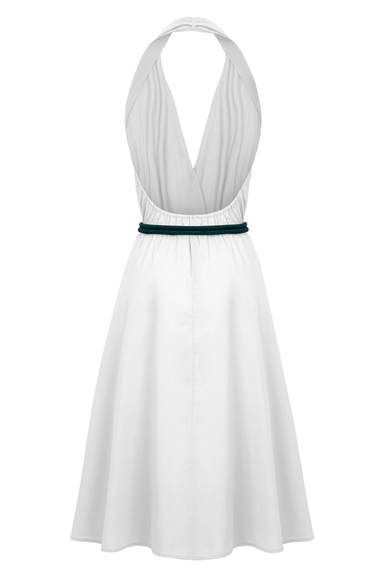 PAREO MALIN DRESS MID-LONG ALINE - WHITE