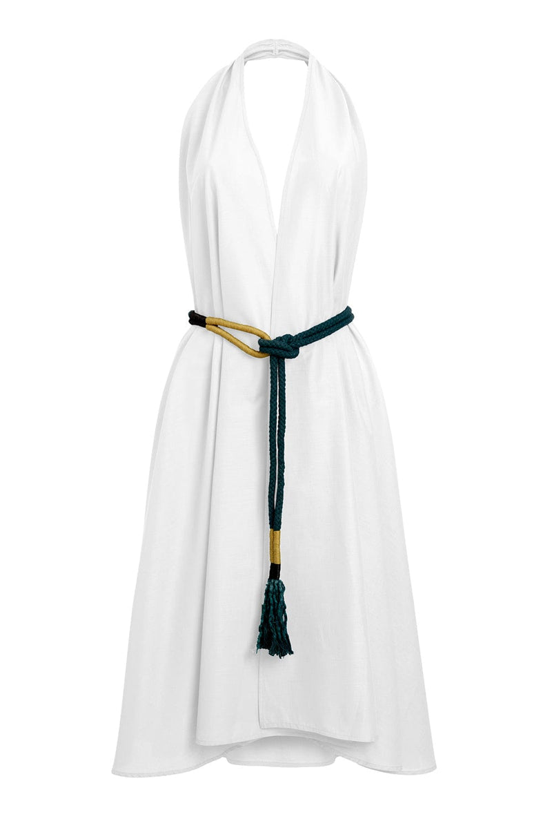 PAREO MALIN DRESS MID-LONG ALINE - WHITE