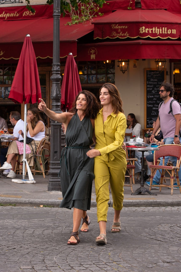 ROBE PARÉO MALIN MI-LONG ALINE - ARDOISE