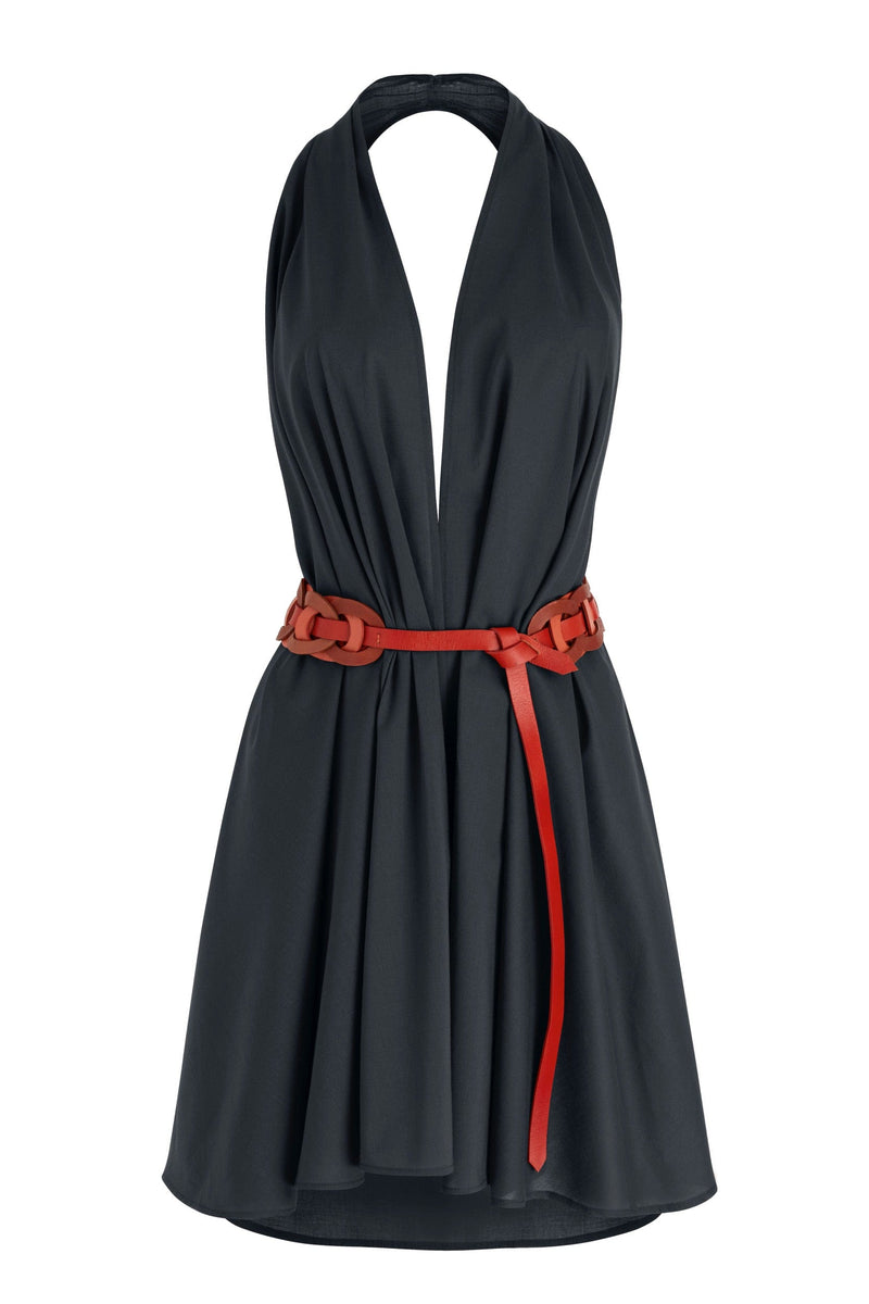 ROBE PARÉO MALIN COURT AVA - ARDOISE