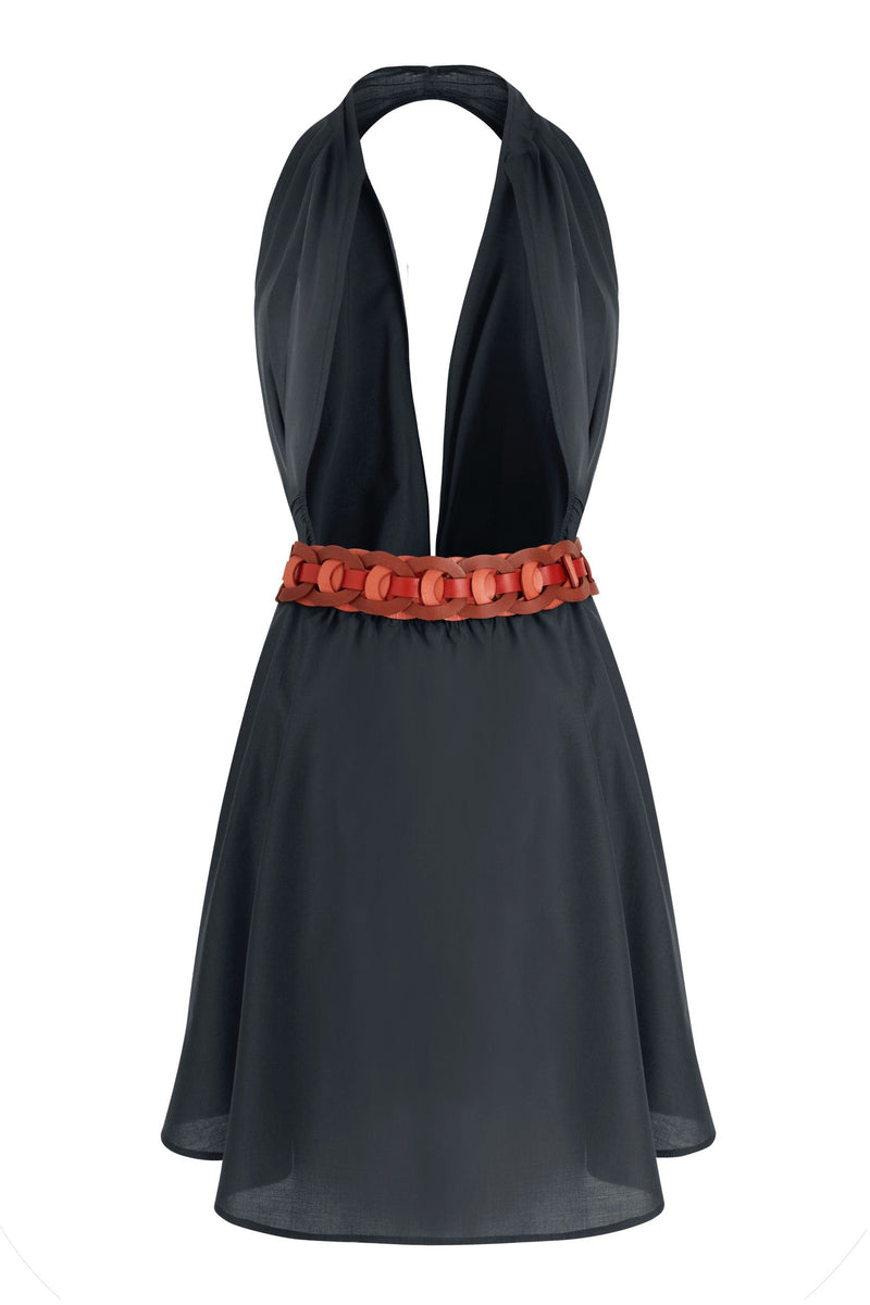 ROBE PARÉO MALIN COURT AVA - ARDOISE