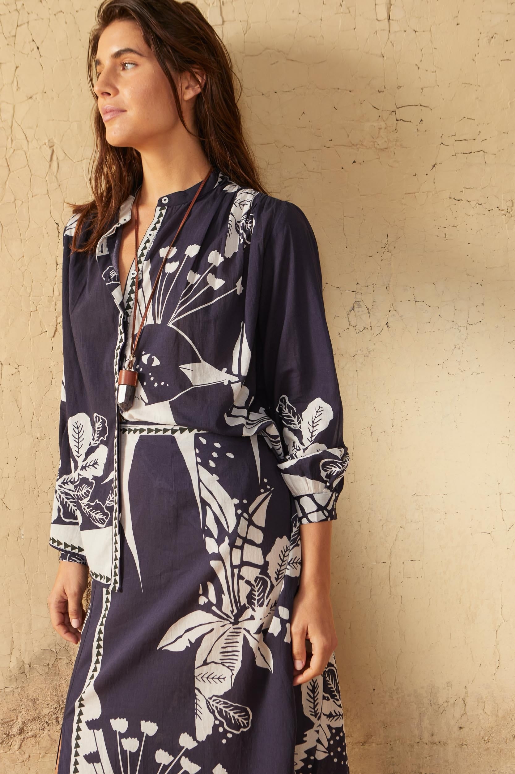 JOLINE SHIRT PALLADIO PRINT - BLUE
