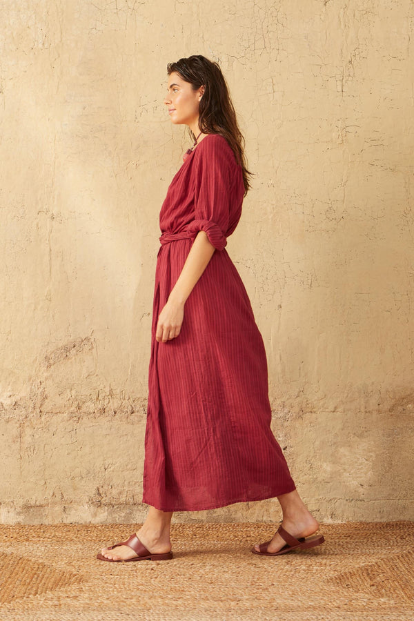 ROBE EMMANUELLE TISSEE - PAPRIKA