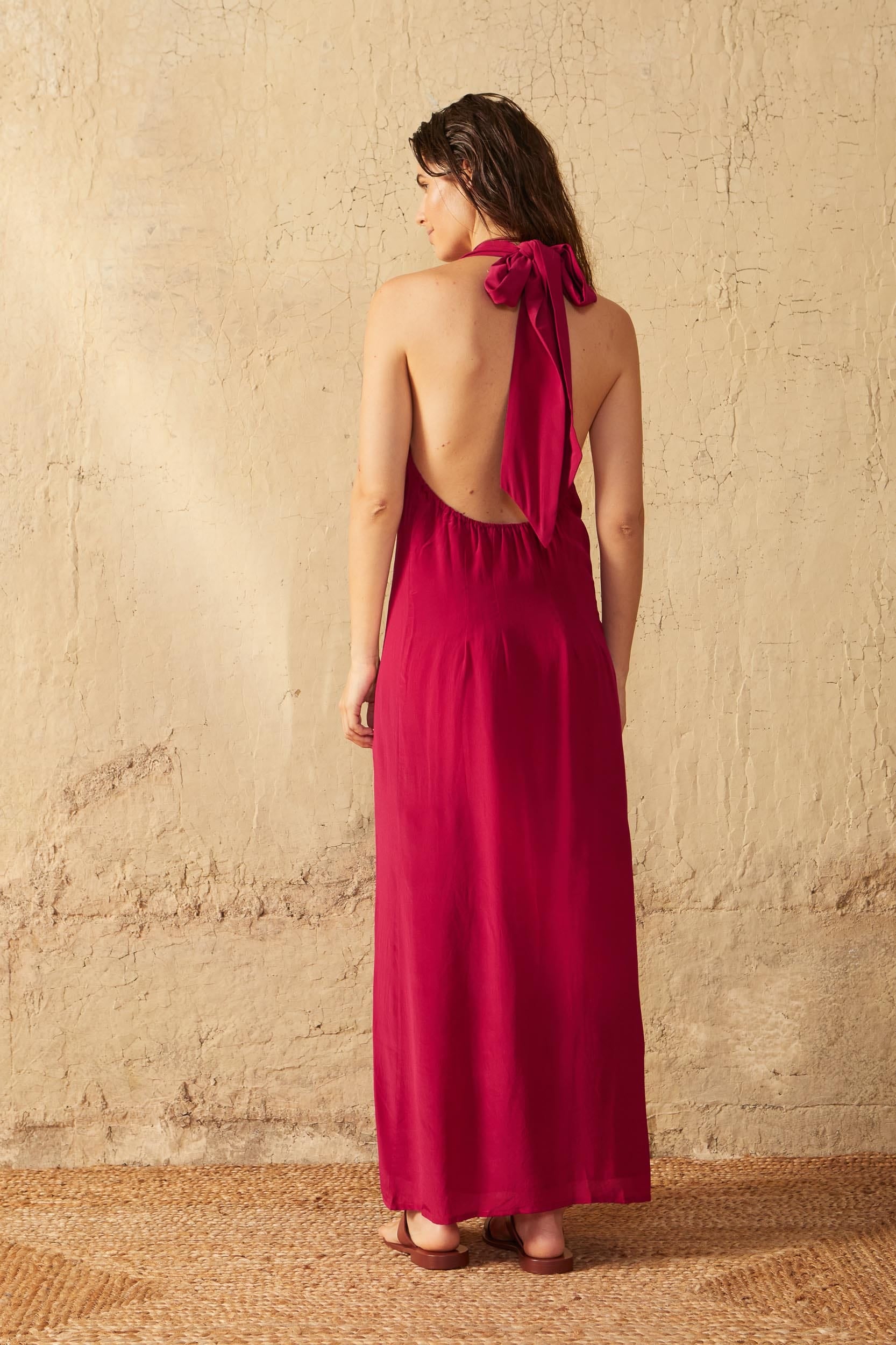ROBE ALMA SOIE - BLACK