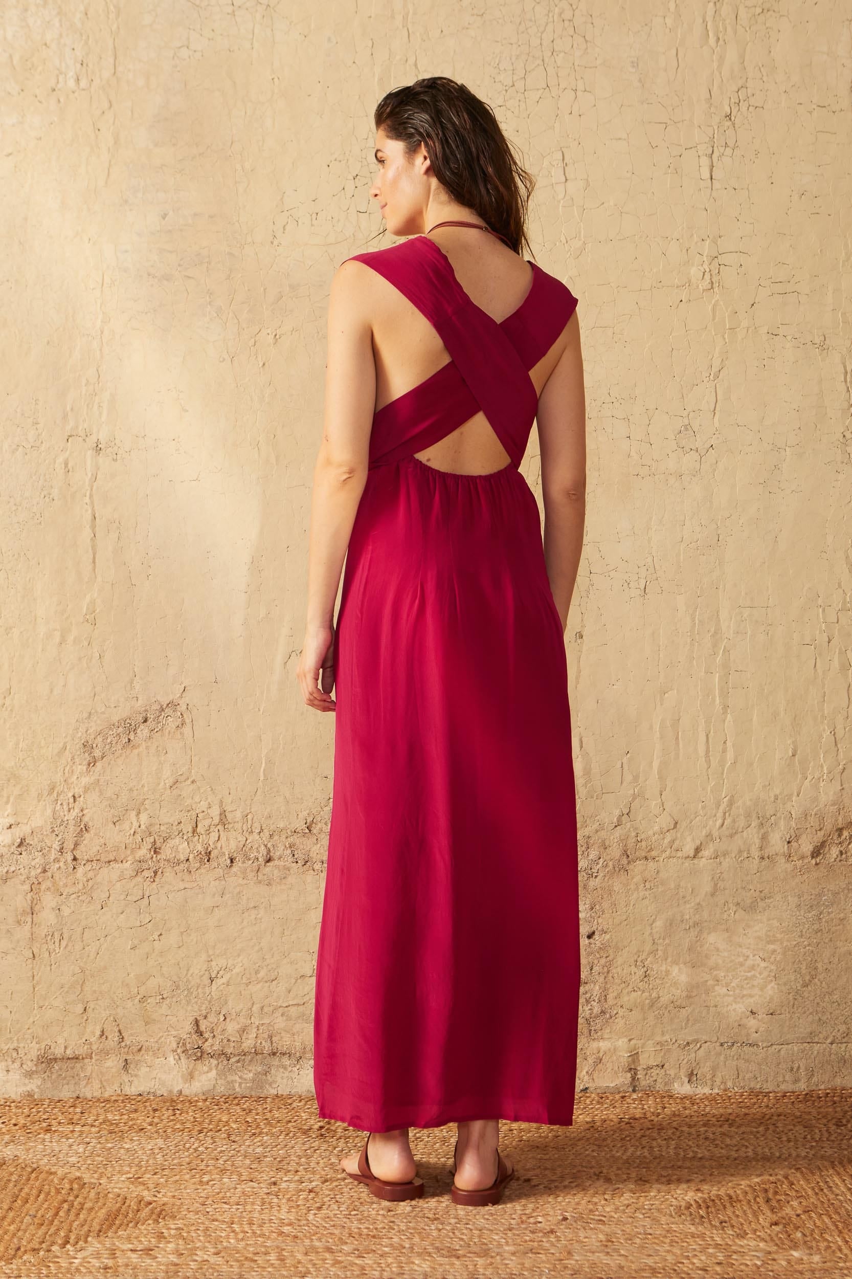 ROBE ALMA SOIE - CAMELIA