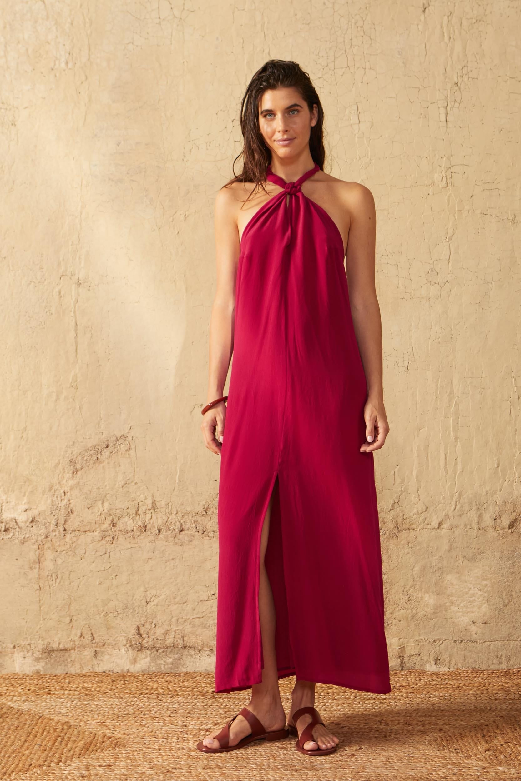 ROBE ALMA SOIE - BLACK