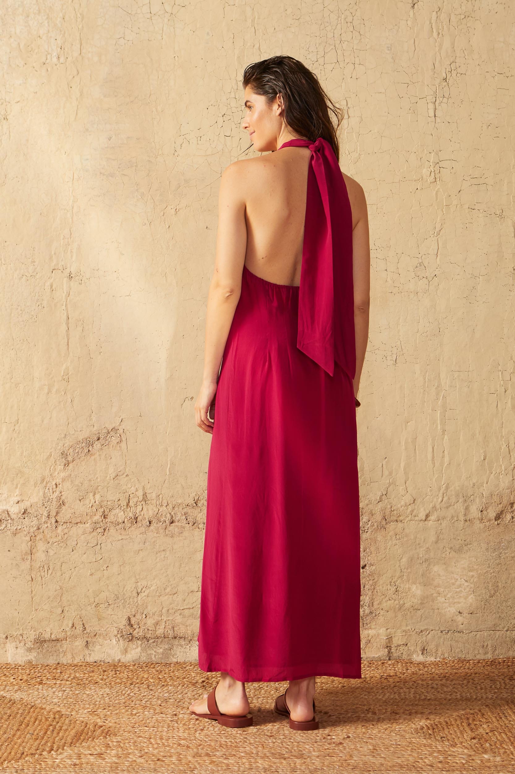 ROBE ALMA SOIE - BLACK