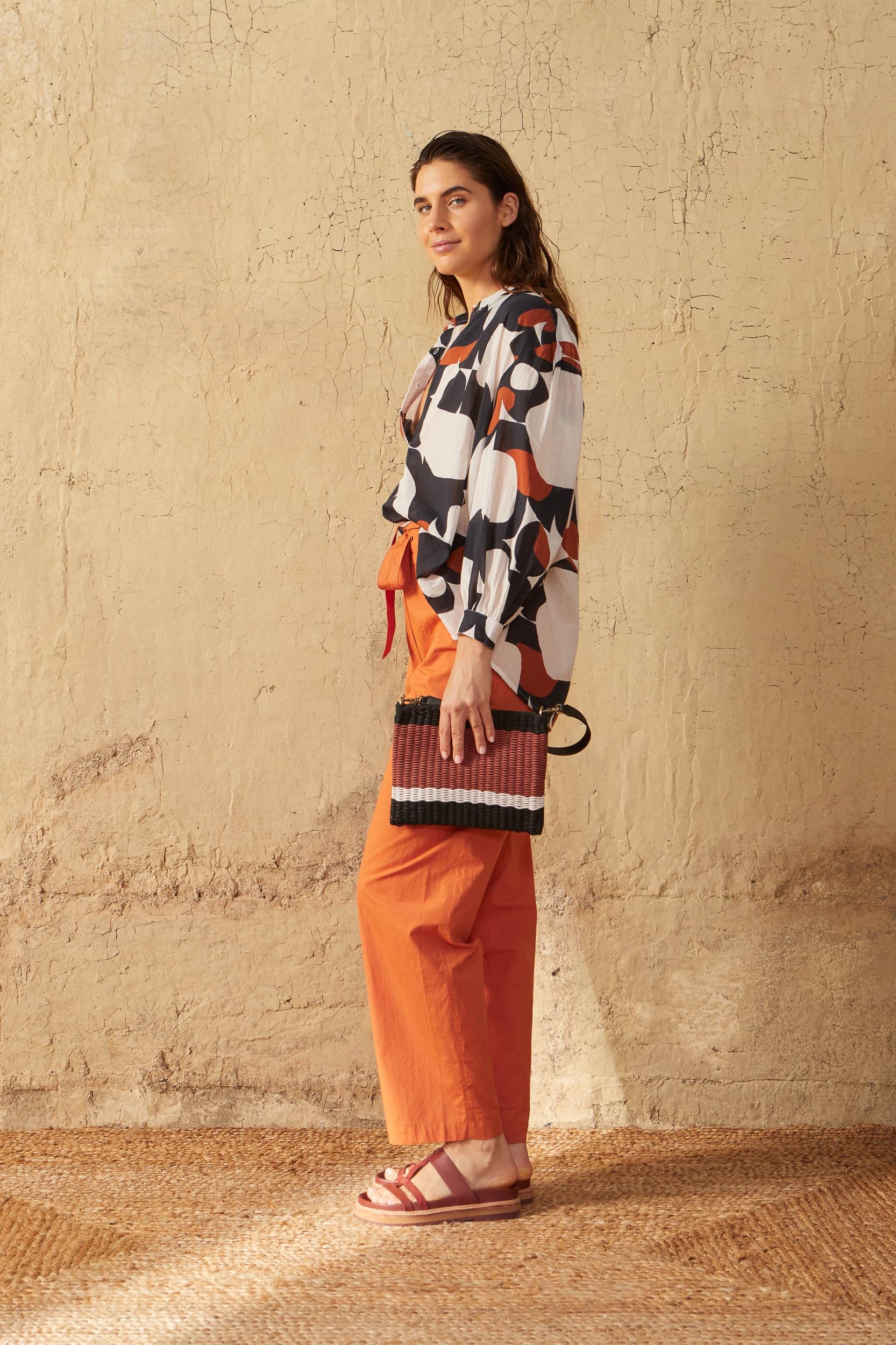 POCHETTE POONAM - TERRACOTTA