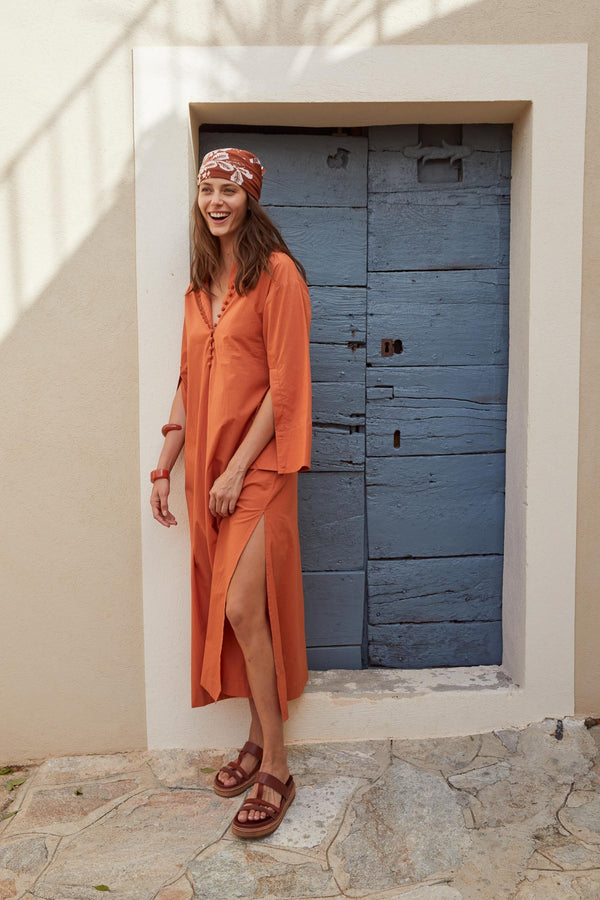 MATHILDE DRESS - APRICOT