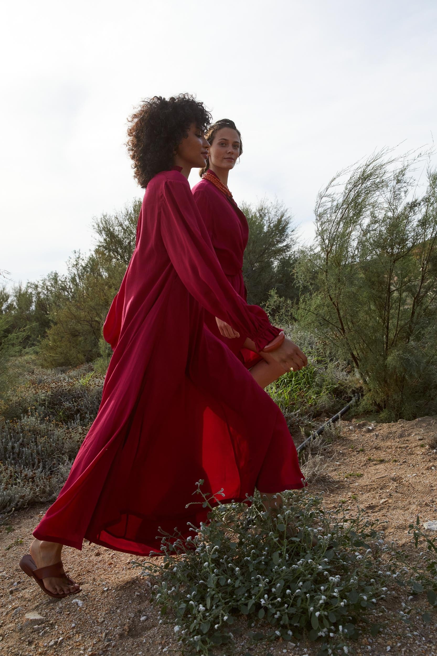 ROBE SERAPHINE SOIE - CAMELIA