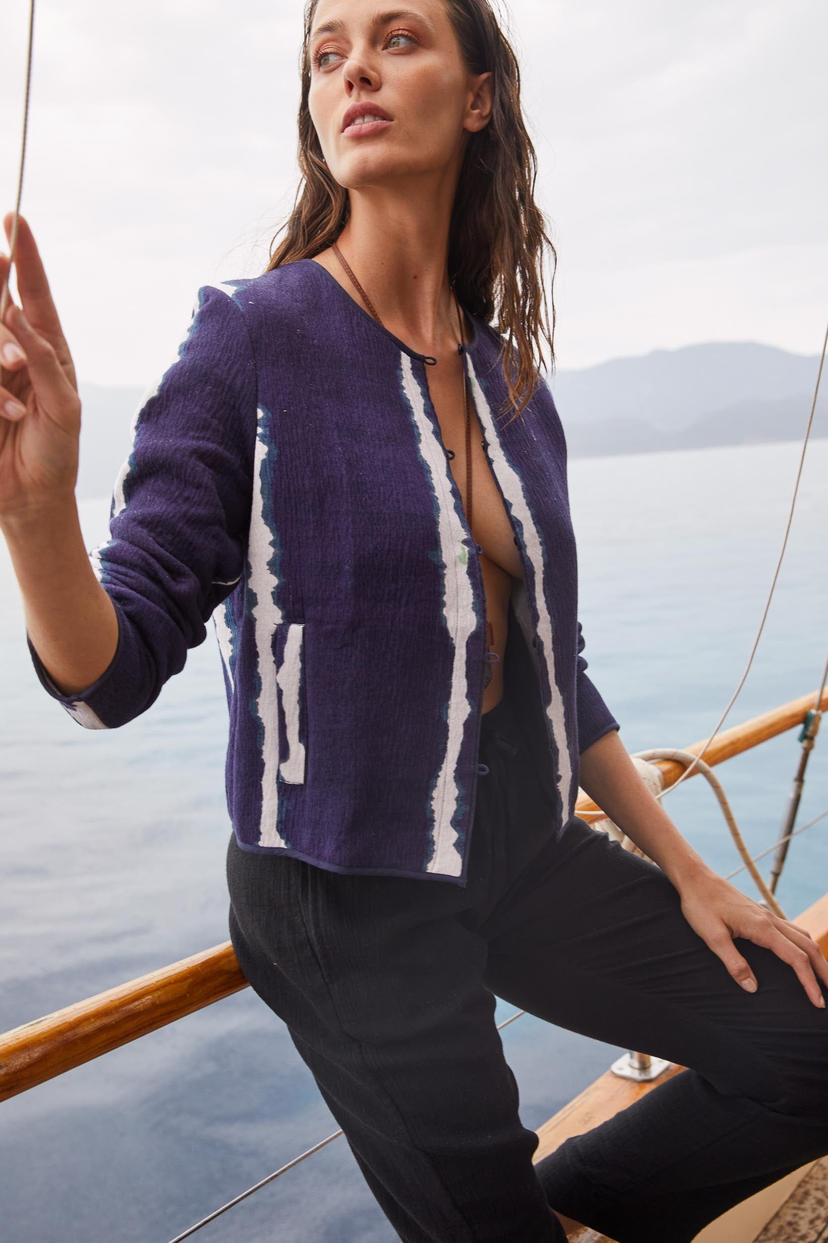 VESTE CHARLOTTE TIE AND DYE - WHITE