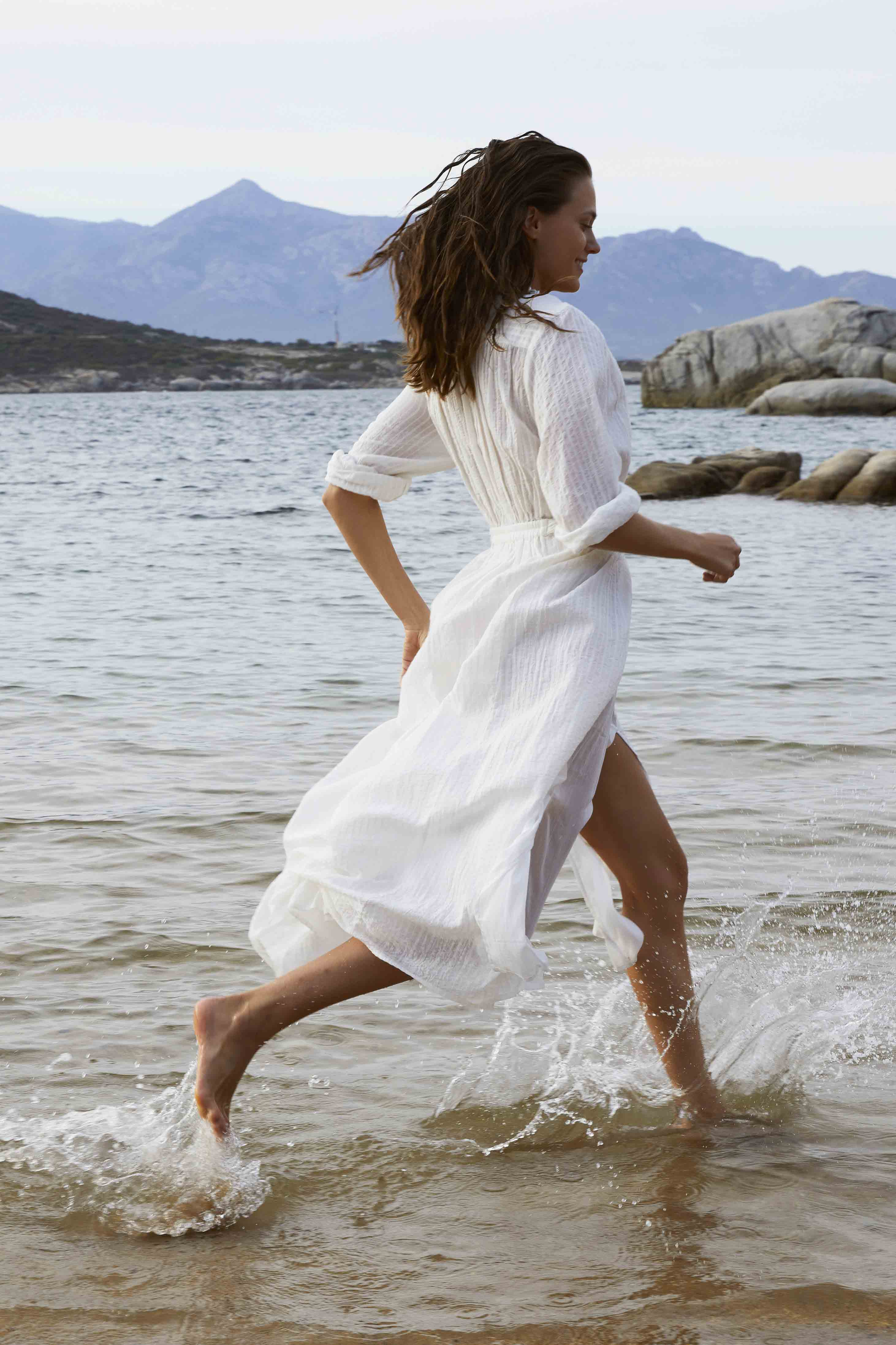 ROBE EMMANUELLE TISSEE - WHITE