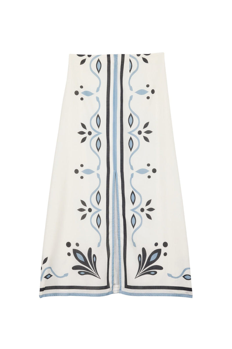 JUPE PAO IMPRIME ARABESQUE - WHITE