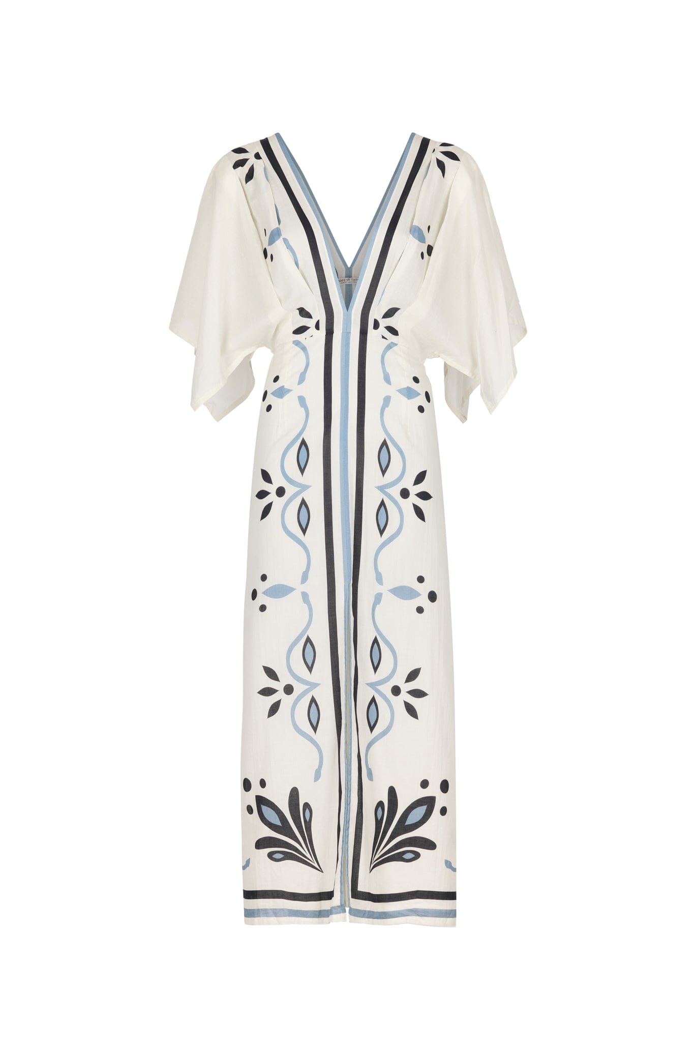 PRINTED ARABESQUE SOUANE DRESS - PINK